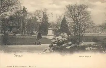 Genf Geneve Jardin anglais * ca. 1900
