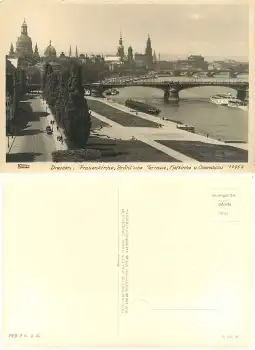 Dresden Terrassenufer *ca. 1955 Hahn-Foto10952