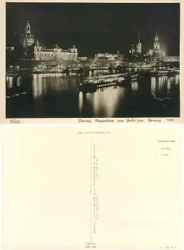 Dresden Elbdampfer bei Nacht *1956 Hahn-Foto10852