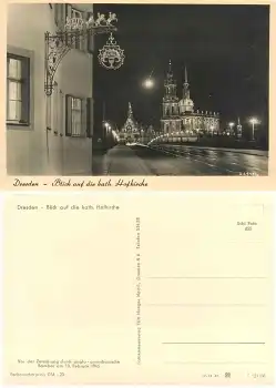 Dresden Narrenhäusel und Augustusbrücke *1956 Hahn-FotoD4414B