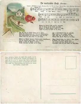 Anton Günther "Dr verliebta Boß" Liedkarte Künstlerkarte *ca.1910