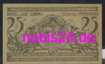 82487 Oberammergau Notgeld 25 Pfennige um 1920