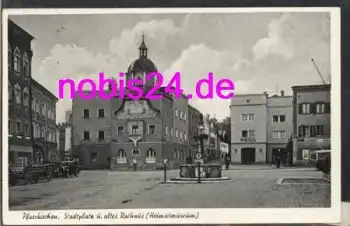 84347 Pfarrkirchen Stadtplatz Rathaus o 14.8.1956
