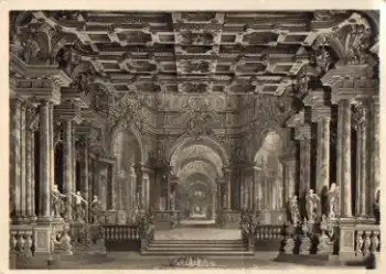 Bayreuth Bühnendekoration nach alten Vorlagen Theater Innenraum * ca. 1950