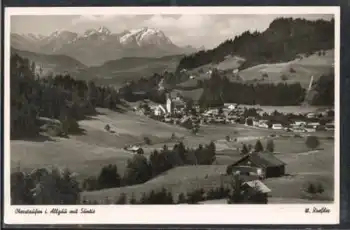 87534 Oberstaufen Allgäu mit Säntis o 21.2.1953