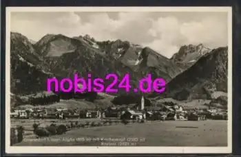 87561 Oberstdorf mit Kirche Krottenkopf o 7.6.1935