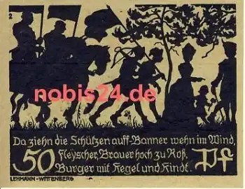 06905 Bad Schmiedeberg Notgeld 50 Pfennige um 1920