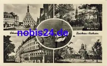 Zwickau Mehrbildkarte o 1956