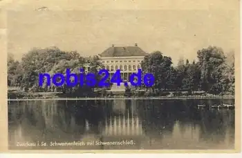 Zwickau Schwanenteich Schloss o 1951