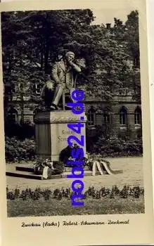 Zwickau Robert Schumann Denkmal o 1958