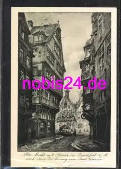 Frankfurt Main Markt und Römer *ca.1920