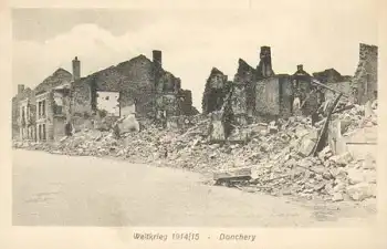 Donchery zerstörte Gebäude, * ca. 1917