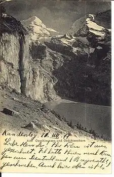 Oeschinensee und Oeschinenhorn o 12.8.1911