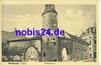 Mülhausen Elsass Bollwerkturm *ca.1920