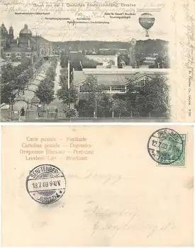 Dresden 1. Deutsche Städteausstellung o 12.7.1903