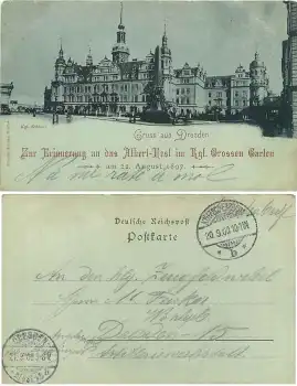 Dresden Albert-Fest im Grossen Garten 1897