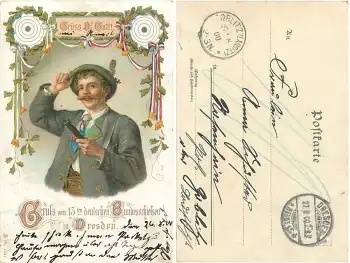 Dresden 13. deutsches Bundesschiessen o 27.8.1900