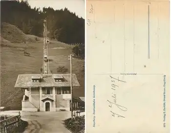 Engelberg Drahtseilbahn Gerschnialp AK 1937