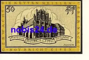Frankfurt Oder Notgeld 50 Pfennige um 1921