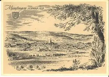 72525 Münsingen Künstlerkarte Ludwig Schäfer-Grohe, * ca. 1950