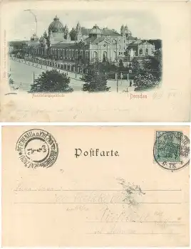 Dresden Ausstellungsgebäude Sondertempel Deutsche Bau Ausstellung 19.7.1900