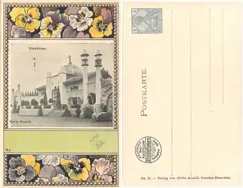 Dresden Deutsche Bau Ausstellung 1900 Privatganzsache 2 Pfg Künstlerhaus