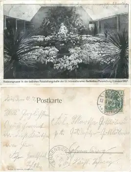 Dresden III. Internationale Gartenbau Ausstellung 1907 Azaleengruppe o 13.5.1907
