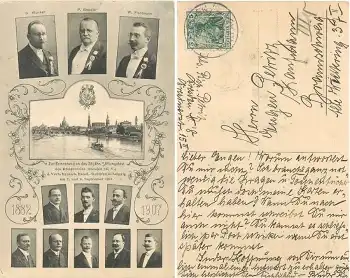 Dresden 25 jähriges Stiftungsfest  des kreisvereins Deutscher Handlungs Gehilfen o 8.9.1907