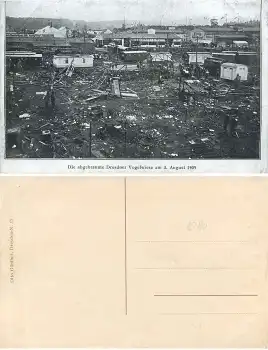 Dresden abgebrannte Vogelwiese 3.8.1909