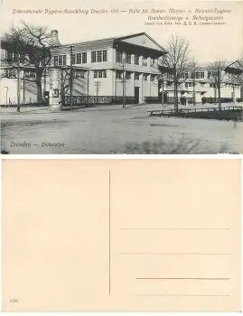 Dresden Internationale Hygiene Ausstellung 1911 Halle für  Armee Marine und klonial Hygiene Stübelalle