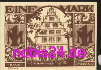 Paderborn Notgeld 1 Mark um 1920