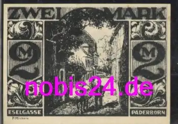 Paderborn Notgeld 2 Mark 1921