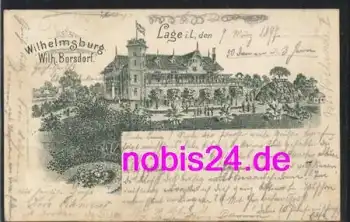 32791 Lage Lippe Vorläufer Litho Gasthof o 9.3.1897