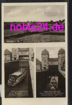 32425 Minden Schachtschleuse Brücke o 31.5.1935