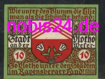 32602 Vlotho Notgeld 10 Pfennige um 1920