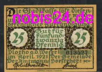32602 Vlotho Notgeld 25 Pfennige um 1920