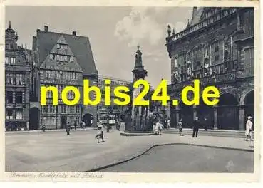 Bremen Marktplatz mit Roland o 27.7.1939