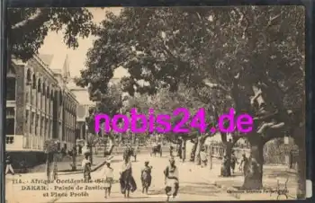 Senegal Dakar Palais de Justice et Place Protet *ca.1920