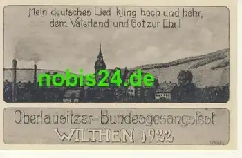 02679 Wilthen Oberlausitzer Bundesgesangsfest  *1922