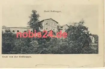 06502 Roßtrappe Hotel Klappkarte ca.1900