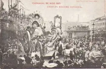 Carnaval de Nice 1905 Char de Madame Carnaval