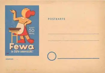 Fewa Waschmittel Reklame DDR Werbung *ca. 1960