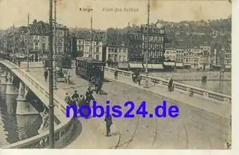 Liege Pont des Arches Belgien o ca.1916