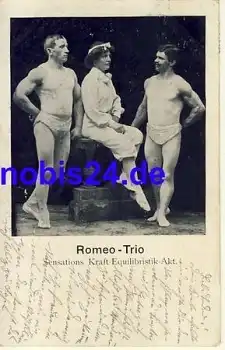 Romeo Trio Equilibristik Akt Zirkus o 1928
