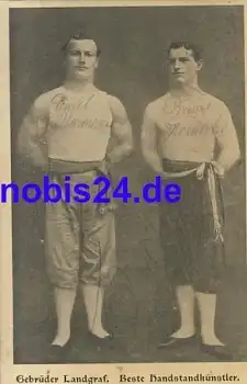 Handstandkünstler Brüder Landgraf Zirkus o 1906