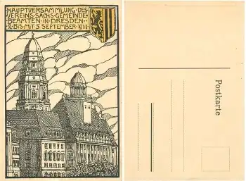 Dresden Hauptversammlung des Vereins Sächsischer Gemeinde Beamten September 1911
