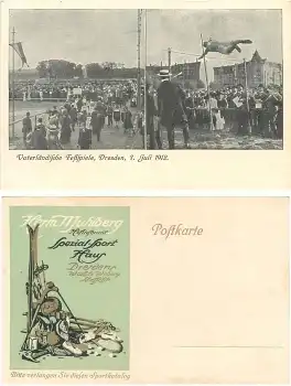 Dresden Vaterländische Festspiele 7. Juli 1912 Stabhochsprung