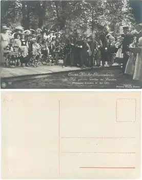 Dresden Blumentag 31. Mai 1913 Erster Kinderkorso im grossen Garten