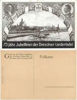 Dresden 75 jährige Jubelfeier der Dresdner Liedertafel Januar 1914