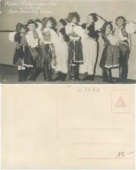 Dresden Roter Kreuz Tag 16. Mai 1914 Kinder Volkstrachten Fest Bild 11